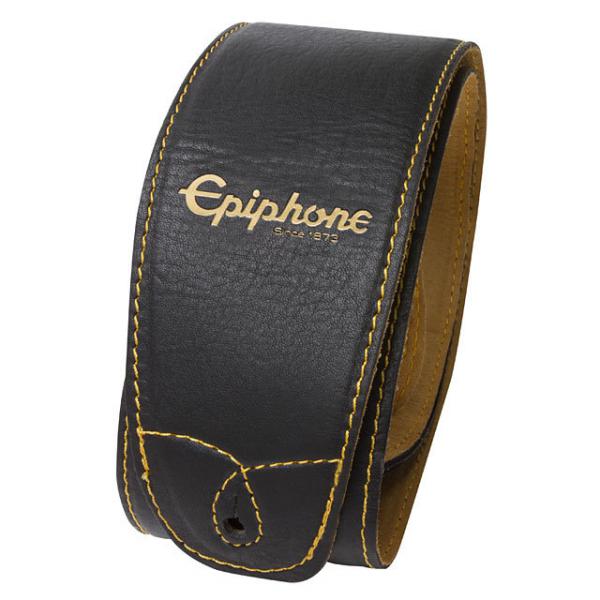 Epiphone Leather Guitar Strap Black Guitar strap