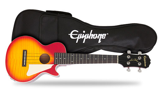 Epiphone Les Paul Acoustic/electric Ukulele Outfit Ch - Heritage Cherry Sunburst - UkulÉlÉ - Variation 1