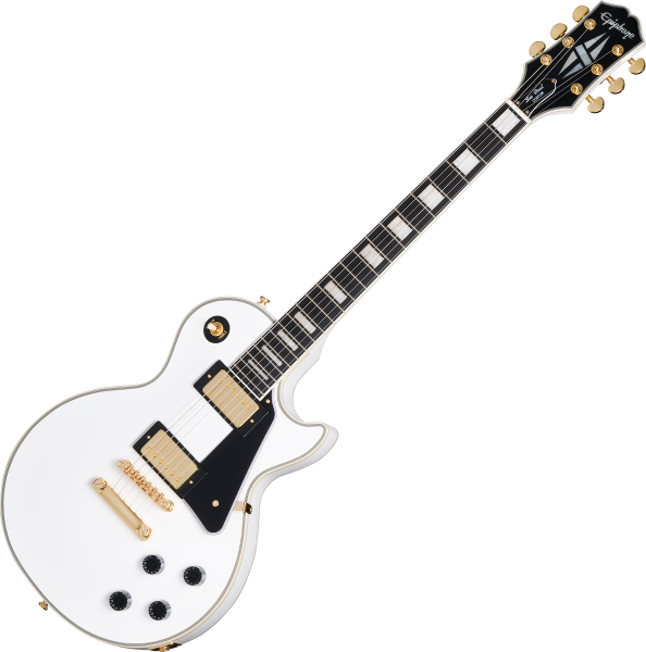 Epiphone Les Paul Custom ホワイト Epiphone Les Paul Custom 2025 - Alpine White with Epi Hard
