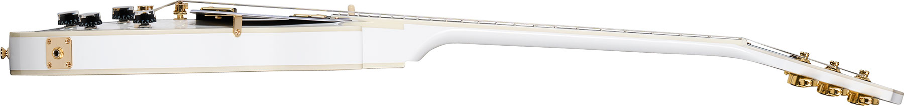 Epiphone Les Paul Custom Insp. By Gibson Original 2h Ht Eb - Alpine White - Guitare Électrique Single Cut - Variation 2