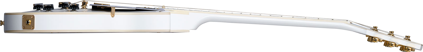 Epiphone Les Paul Custom Inspired By 2h Ht Eb - Alpine White - Guitare Électrique Single Cut - Variation 2
