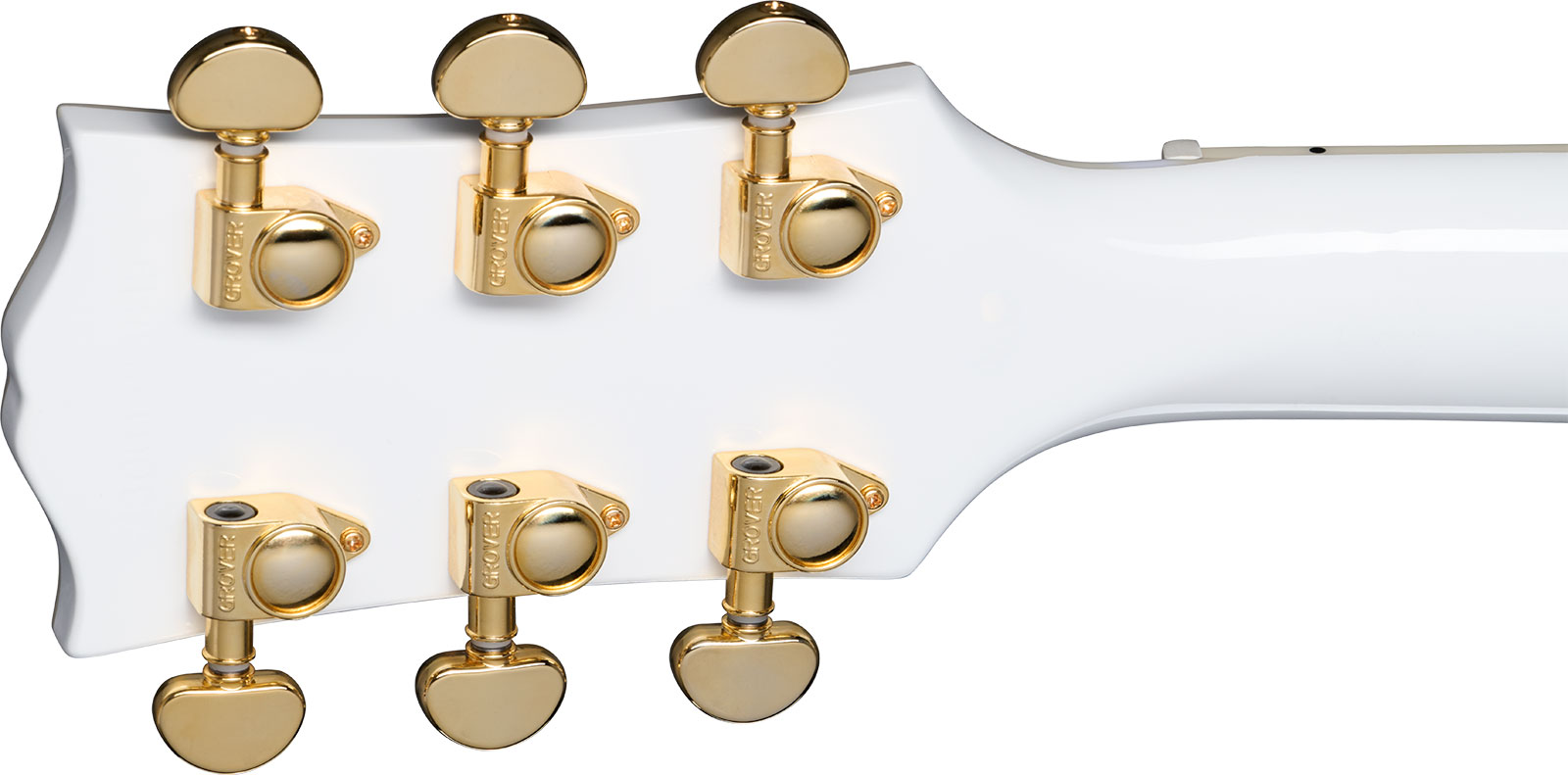 Epiphone Les Paul Custom Inspired By 2h Ht Eb - Alpine White - Guitare Électrique Single Cut - Variation 4