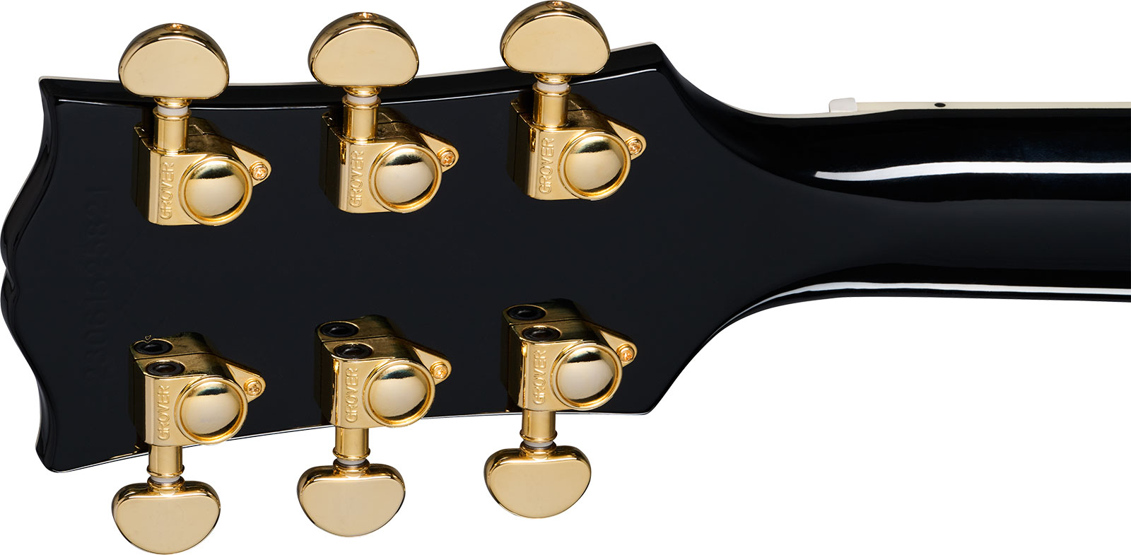 Epiphone Les Paul Custom Inspired By 2h Ht Eb - Ebony - Guitare Électrique Single Cut - Variation 4