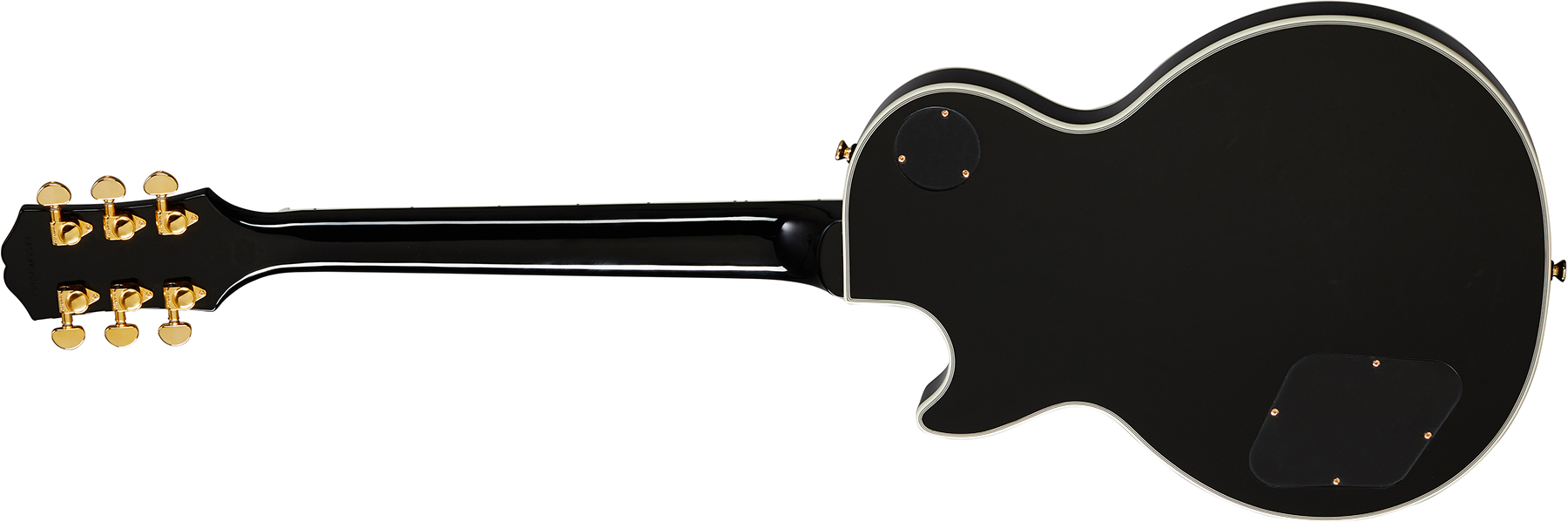 Epiphone Les Paul Custom 2h Ht Eb - Ebony - Guitare Électrique Single Cut - Variation 1