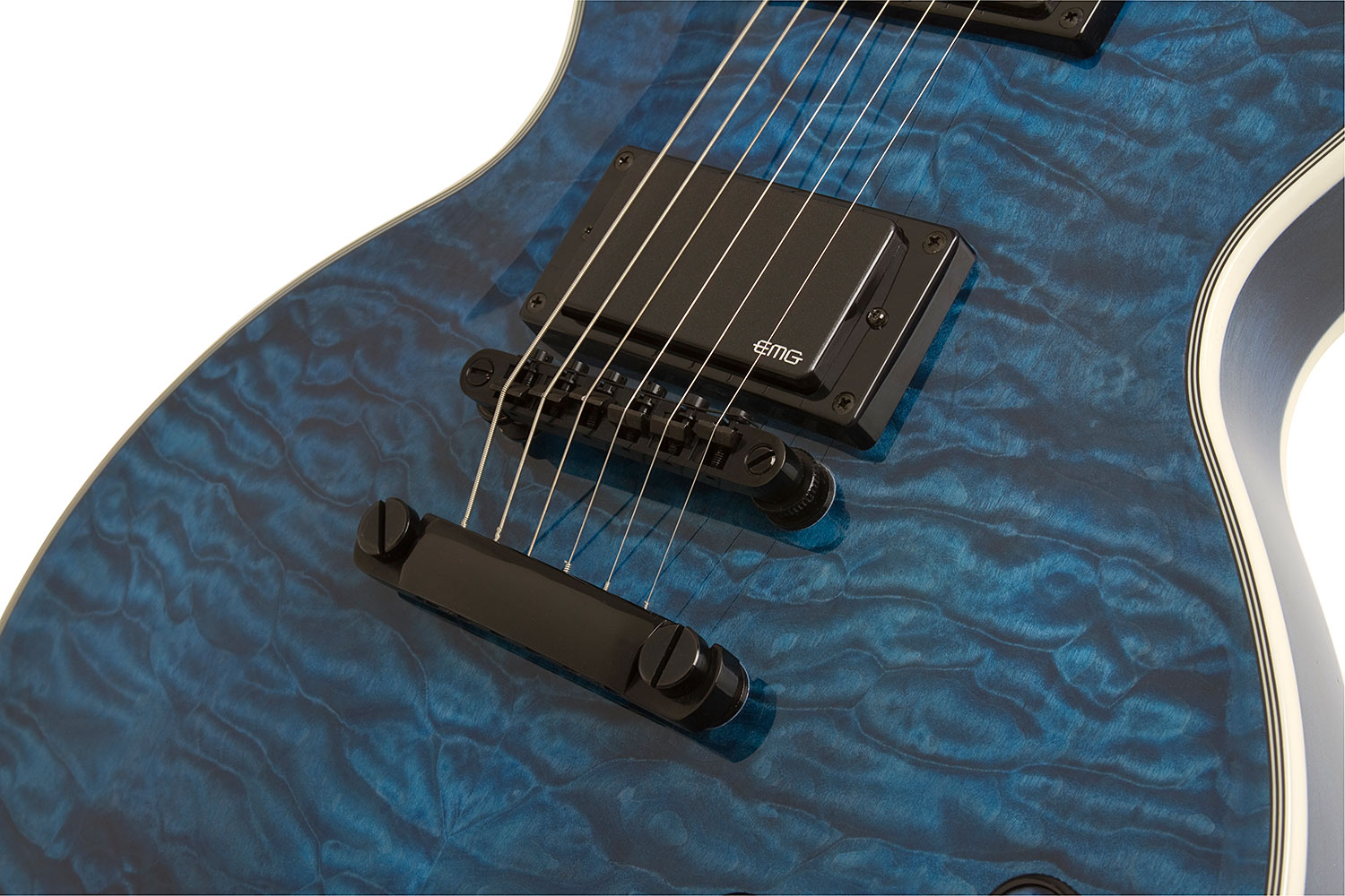 Epiphone Les Paul Prophecy Custom Plus Ex Bh - Midnight Sapphire - Guitare Électrique Single Cut - Variation 3