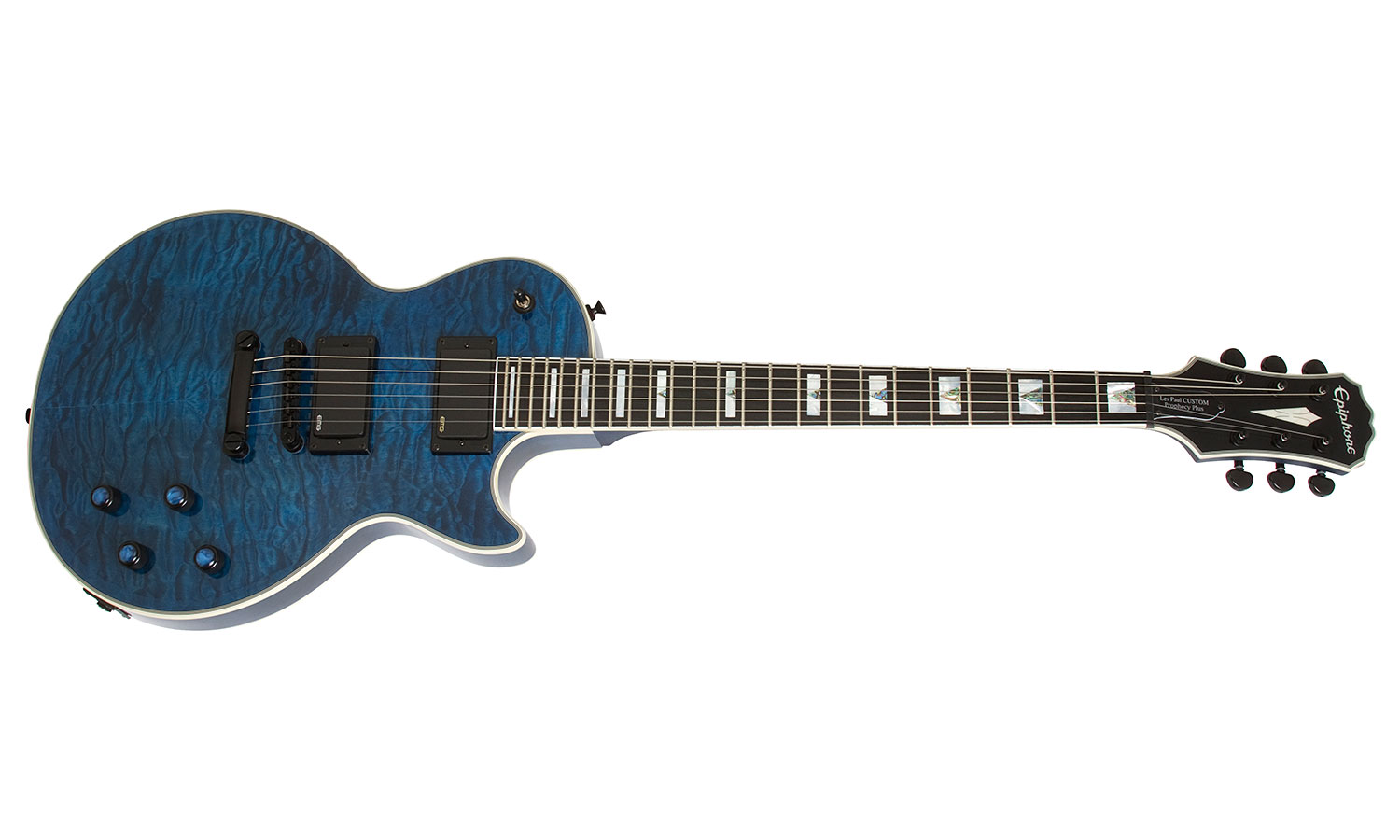 Epiphone Les Paul Prophecy Custom Plus Ex Bh - Midnight Sapphire - Guitare Électrique Single Cut - Variation 1