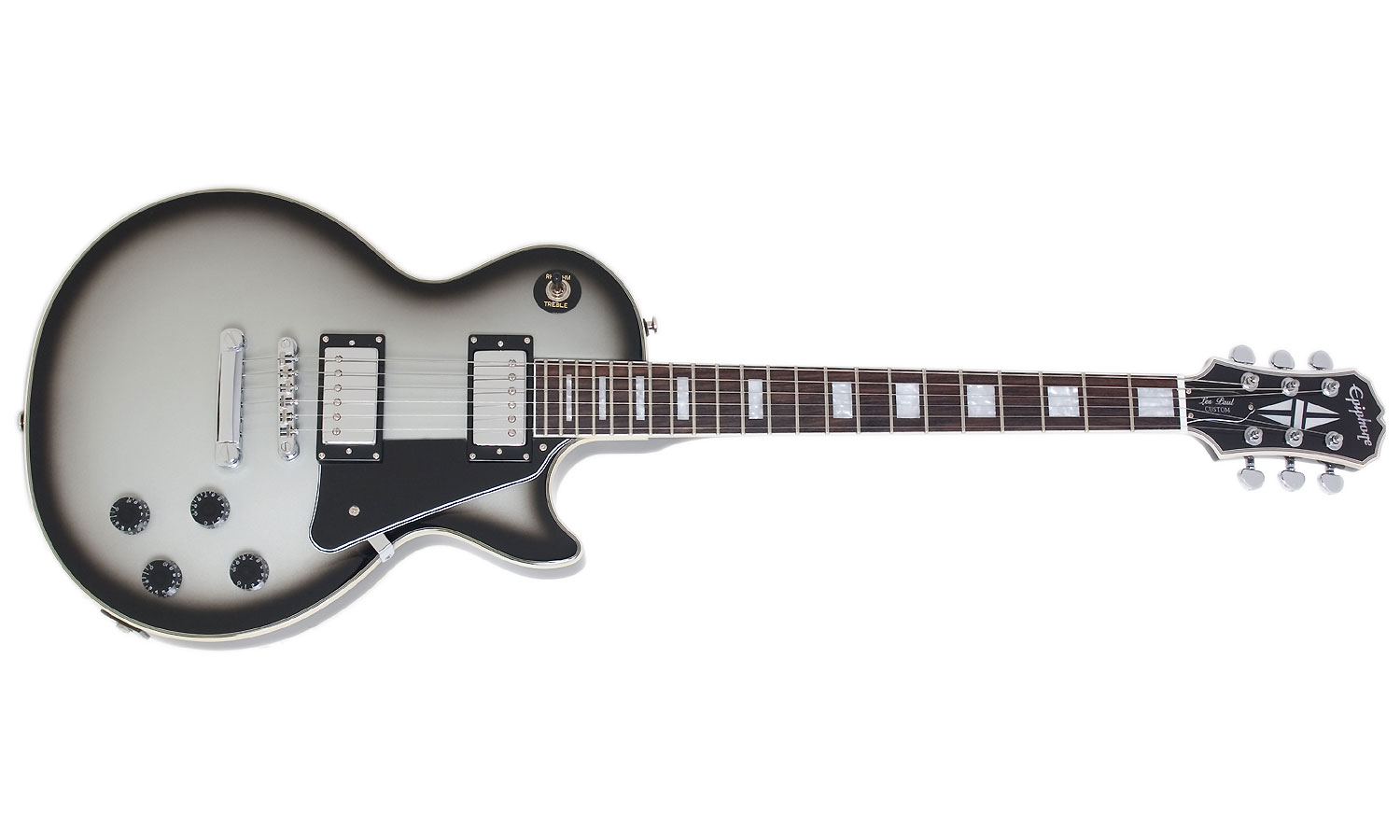 Epiphone Les Paul Custom Pro Ltd 2012 Ch Silverburst - Guitare Électrique Single Cut - Variation 1