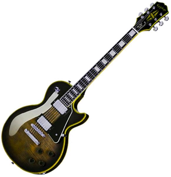 Epiphone IBG Les Paul Custom Widow - yellow burst Single-cut-e-gitarre