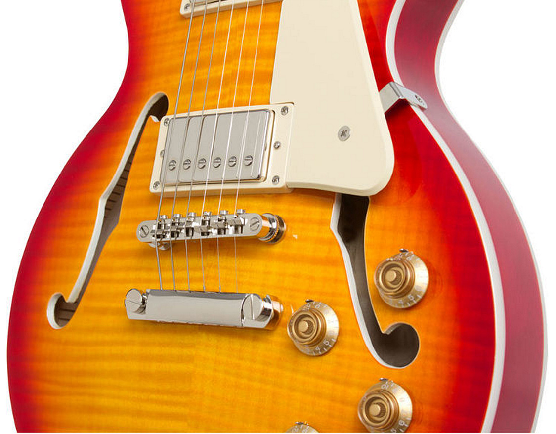 Epiphone Les Paul Es Pro 2016 - Faded Cherry - Guitare Électrique 1/2 Caisse - Variation 3