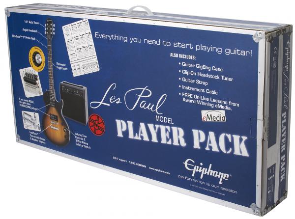 Pack guitare électrique Epiphone Les Paul Player Pack - ebony