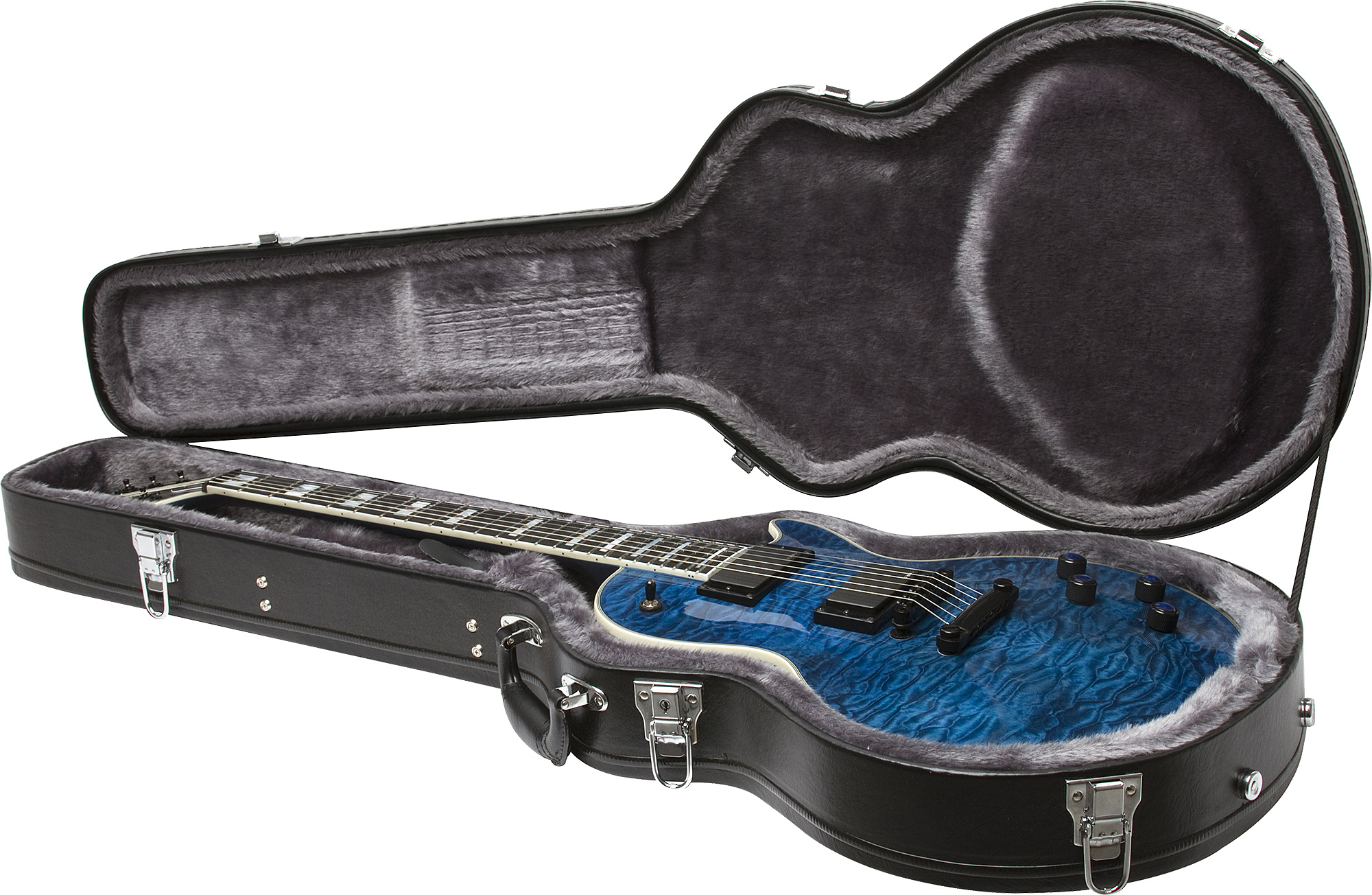 Epiphone Les Paul Prophecy Custom Plus Ex Bh - Midnight Sapphire - Guitare Électrique Single Cut - Variation 4