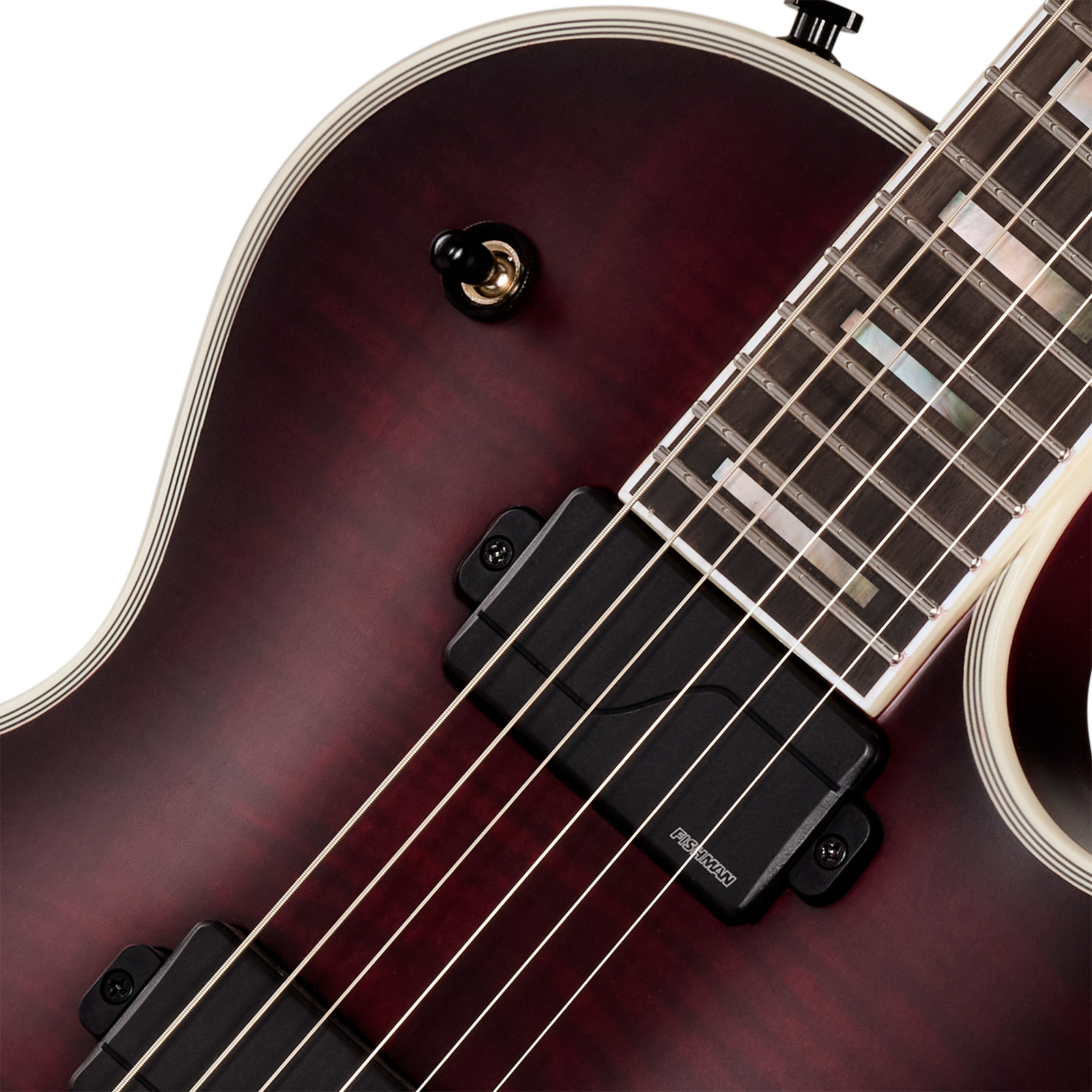 Epiphone Les Paul Prophecy Modern 2h Fishman Fluence Ht Eb - Crimson Fog Satin - Guitare Électrique Single Cut - Variation 2