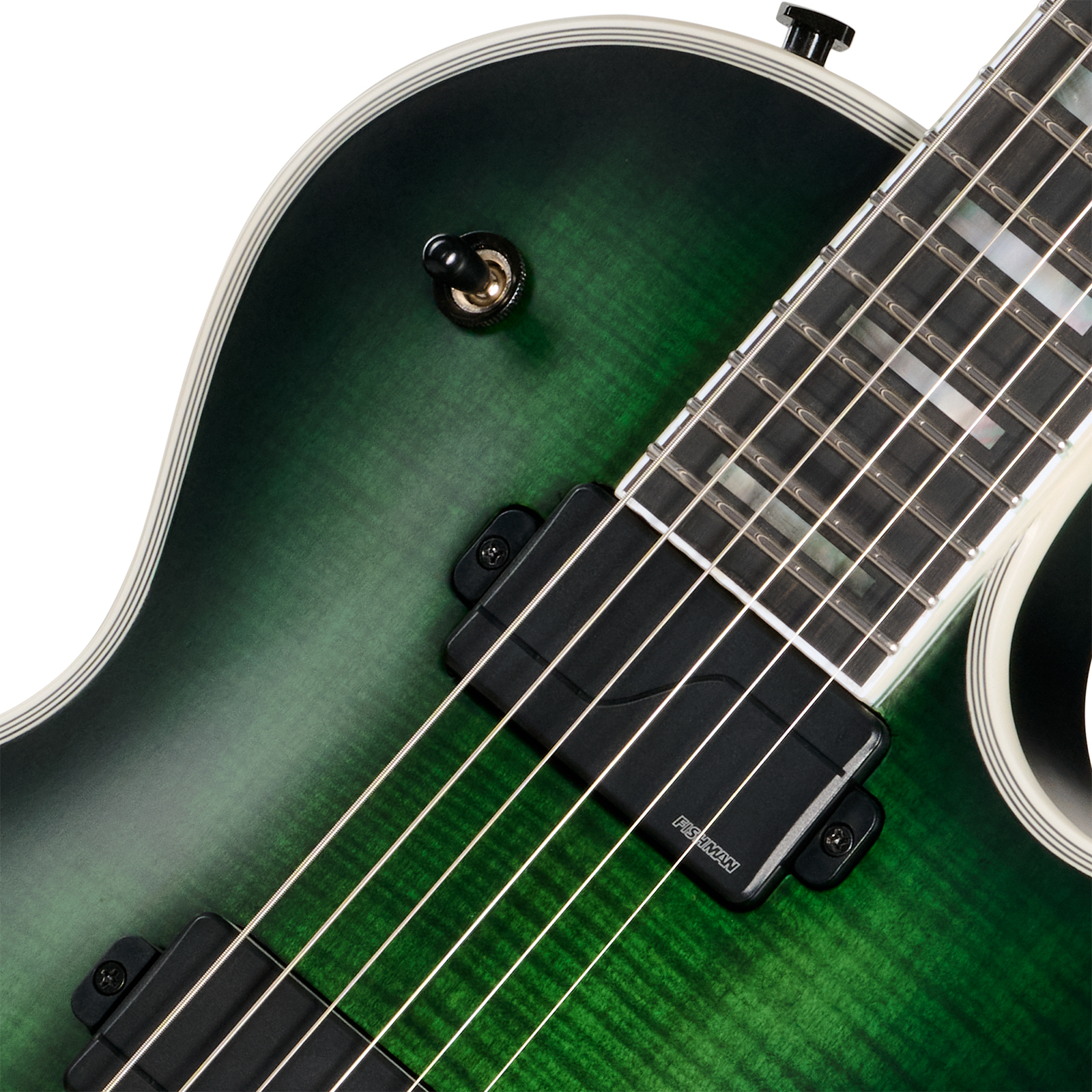 Epiphone Les Paul Prophecy Modern 2h Fishman Fluence Ht Eb - Forest Phantom Satin - Guitare Électrique Single Cut - Variation 2