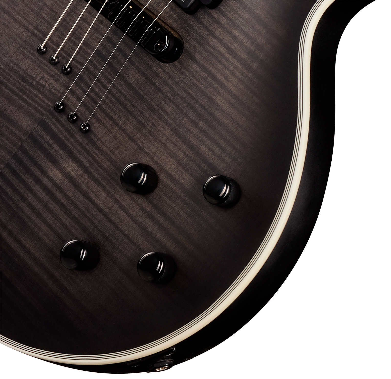 Epiphone Les Paul Prophecy Modern 2h Fishman Fluence Ht Eb - Obsidian Storm Satin - Guitare Électrique Single Cut - Variation 3