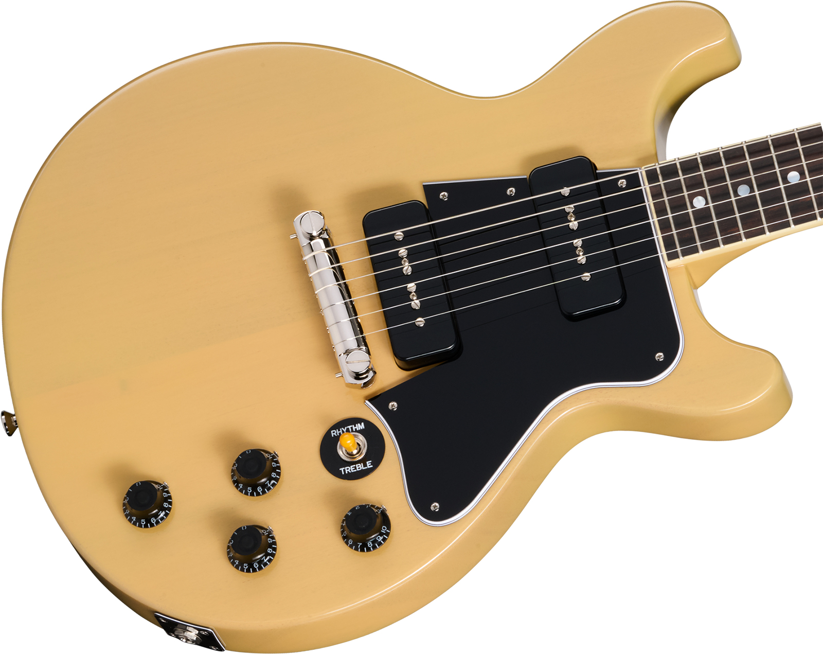 Epiphone Les Paul Special 1960 Dc Reissue Ins.by.g.c 2s P90 Gibson Ht Rw - Tv Yellow - Guitare Électrique Double Cut - Variation 2