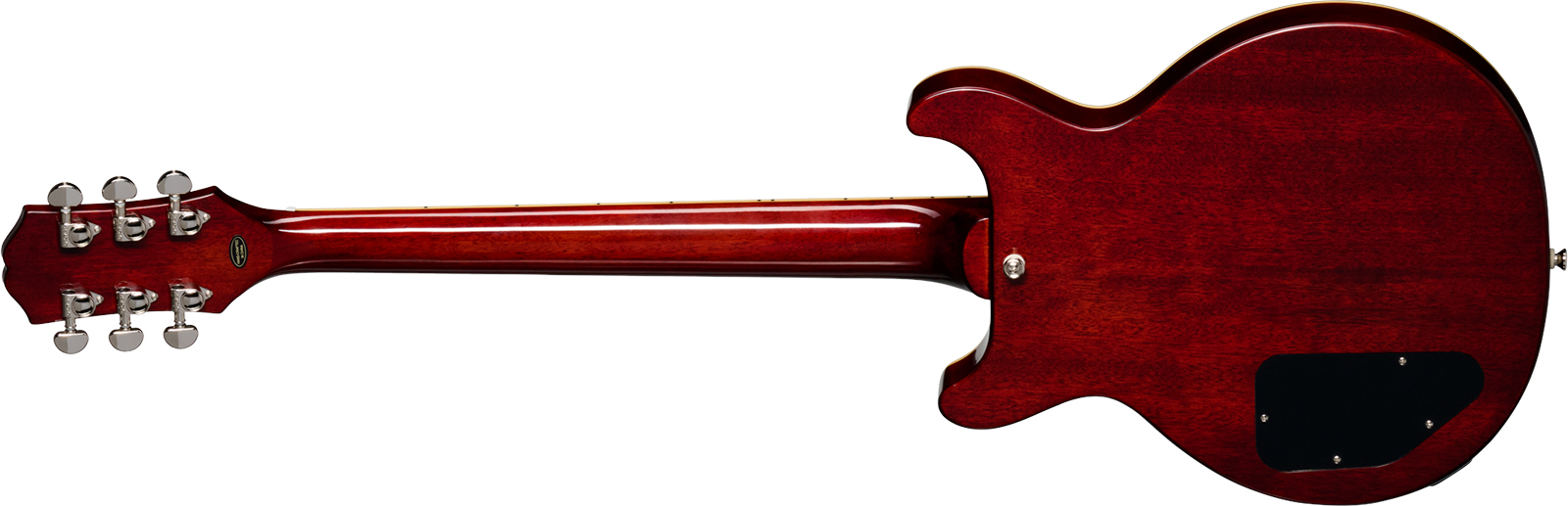 Epiphone Les Paul Special Double Cut Figured Ibg Dc 2s P90 Ht Rw - Bourbon Burst - Guitare Électrique Double Cut - Variation 1