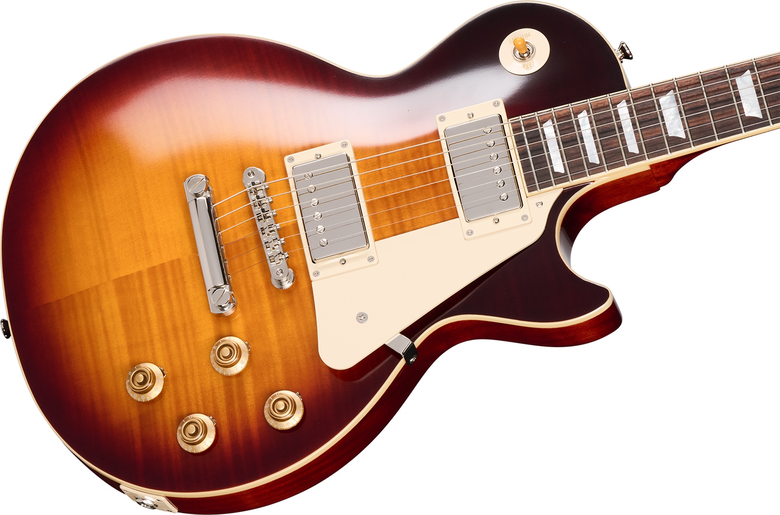Epiphone Les Paul Standard 1959 Reissue I.b.g.c  2h Gibson Ht Rw - Washed Bourbon Burst - Guitare Électrique Single Cut - Variation 3