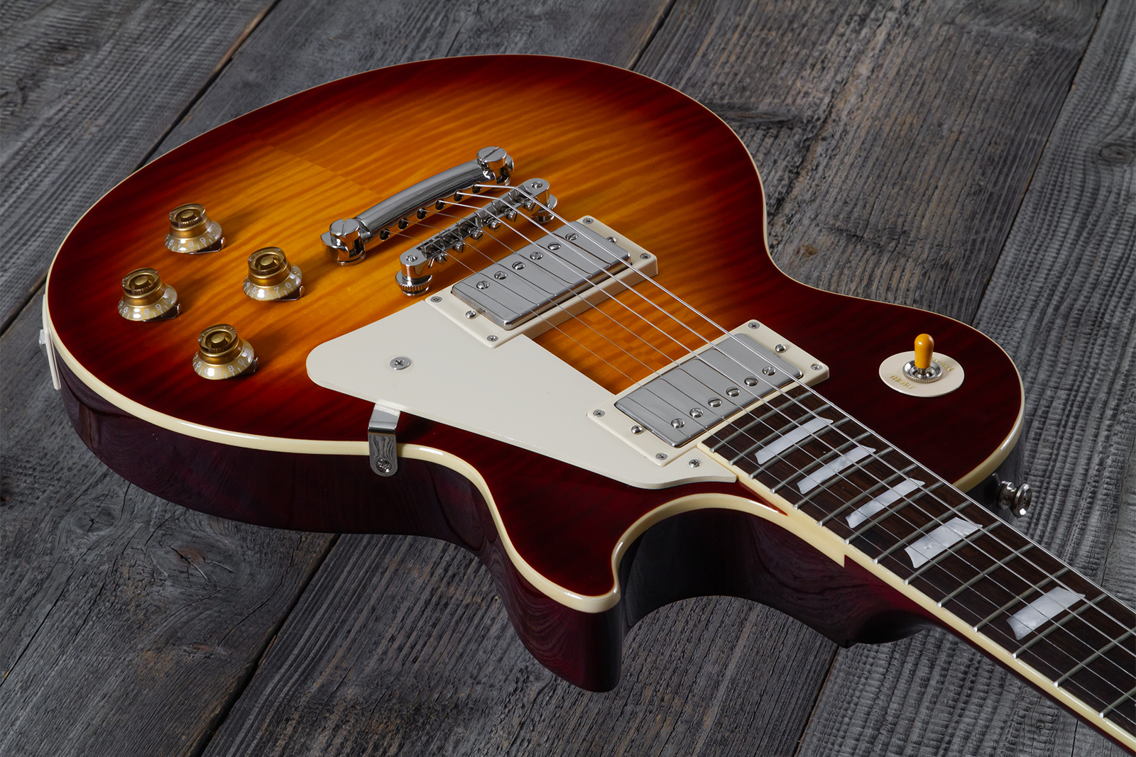 Epiphone Les Paul Standard 1959 Reissue Igc 2h Gibson Ht Rw - Sunburst Fade - Guitare Électrique Single Cut - Variation 2