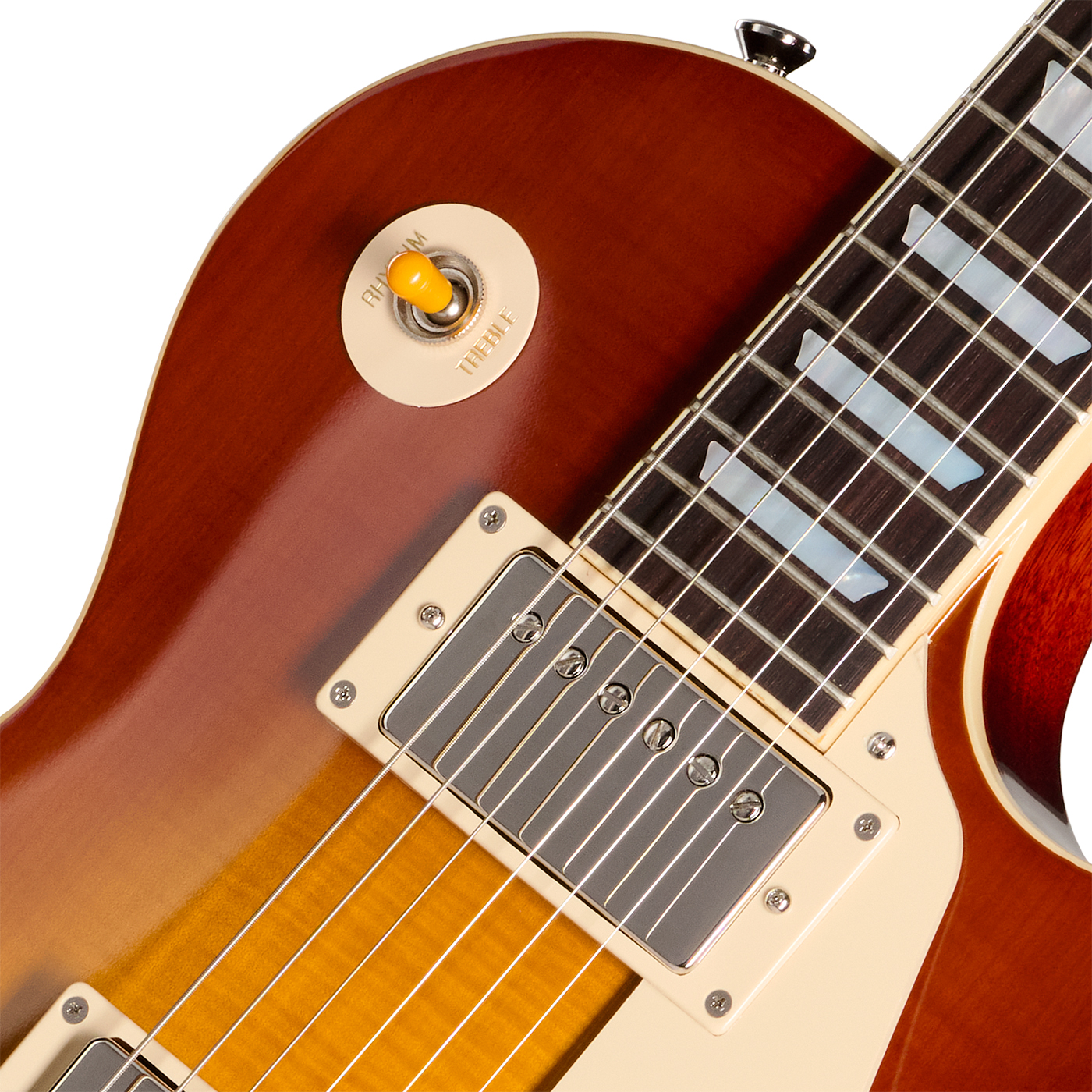 Epiphone Les Paul Standard 1959 Reissue Igc 2h Gibson Ht Rw - Golden Poppy Burst - Guitare Électrique Single Cut - Variation 2