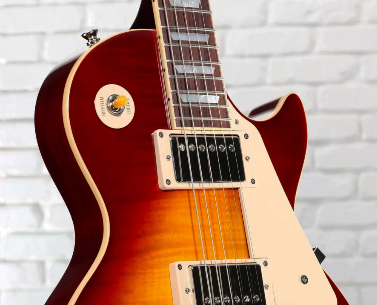 Epiphone Les Paul Standard 1959 Reissue Igc 2h Gibson Ht Rw - Royal Teaburst - Guitare Électrique Single Cut - Variation 3