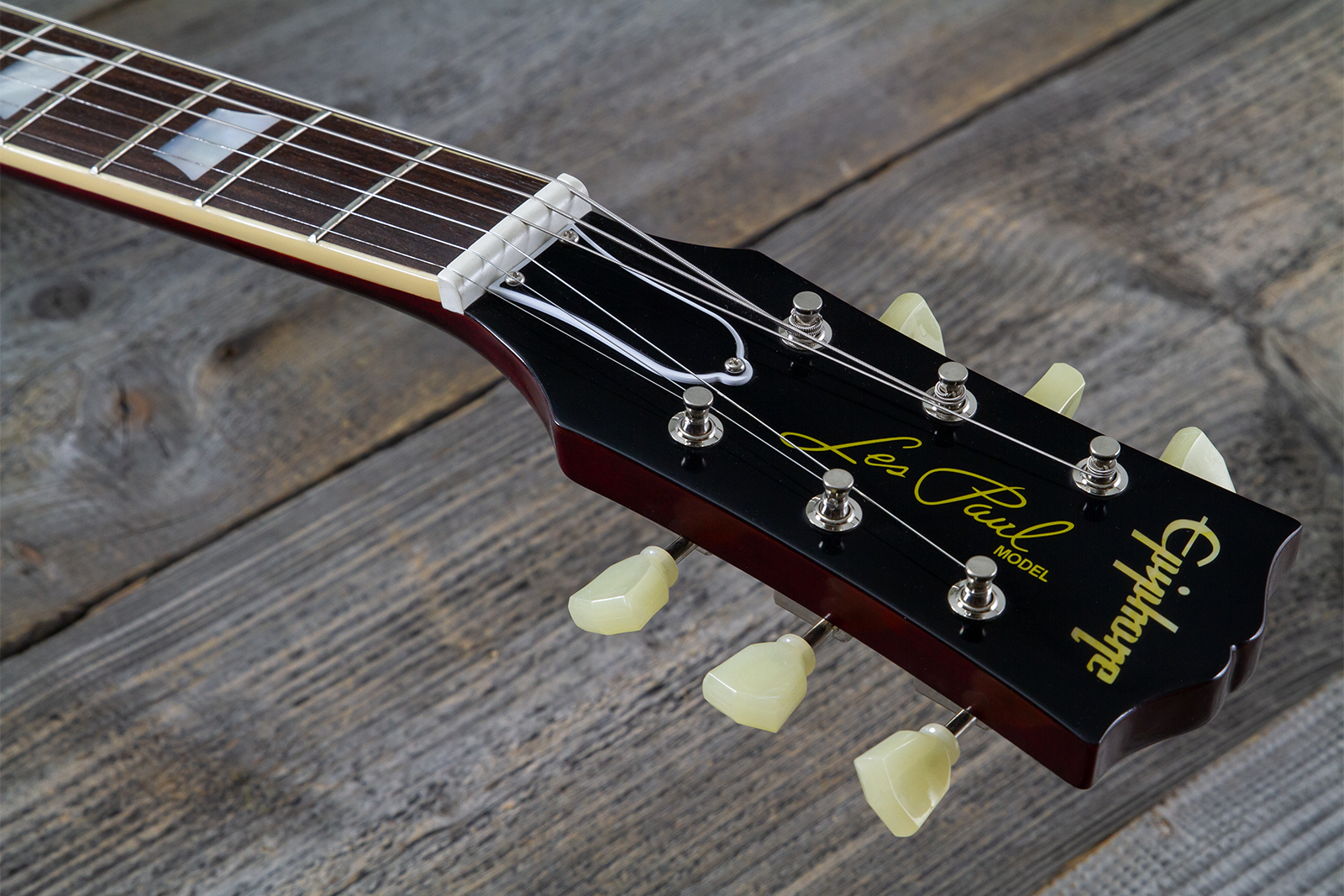 Epiphone Les Paul Standard 1959 Reissue Igc 2h Gibson Ht Rw - Sunburst Fade - Guitare Électrique Single Cut - Variation 6