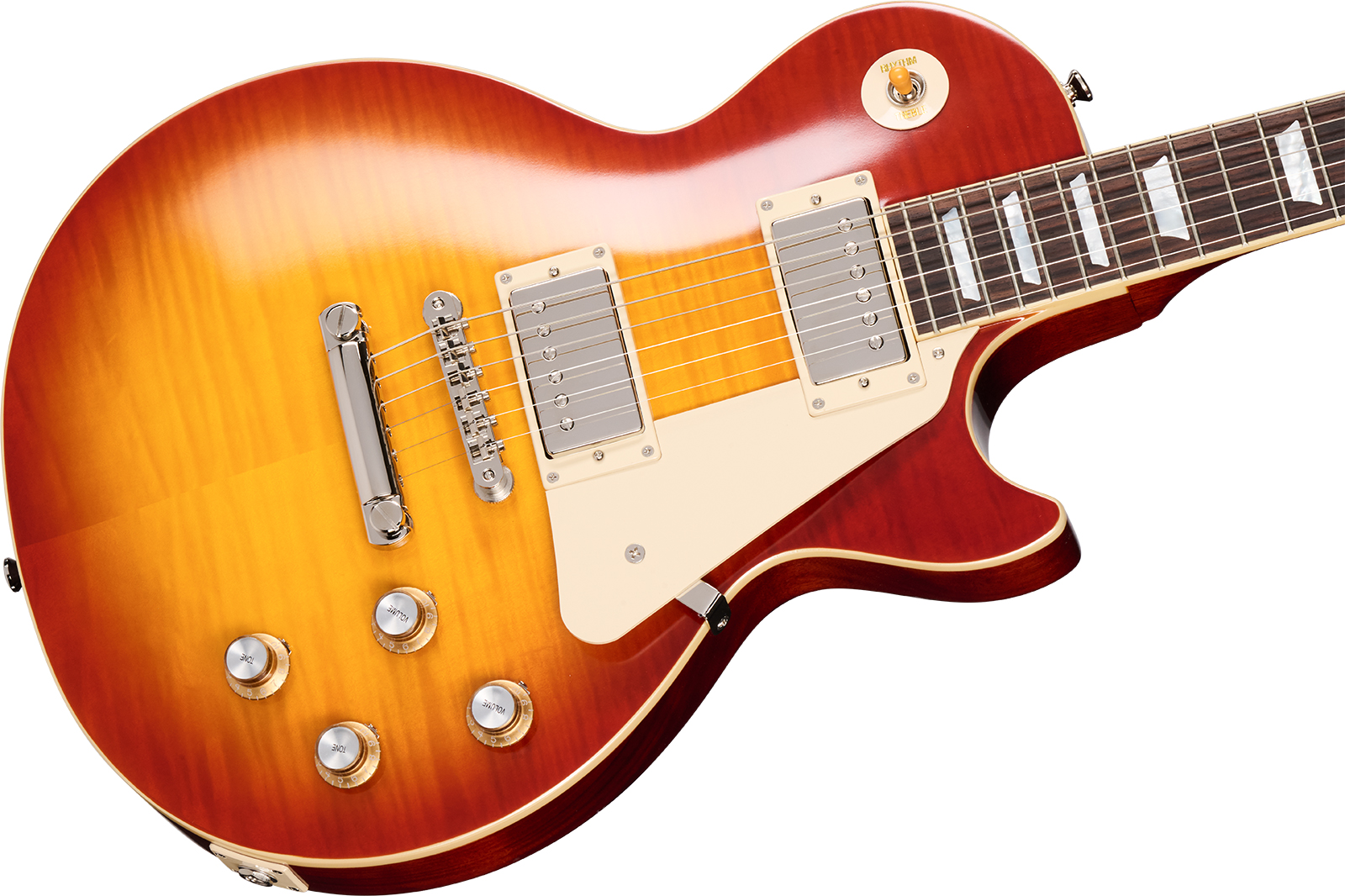 Epiphone Les Paul Standard 1960 Reissue I.b.g.c 2h Gibson Ht Rw - Washed Cherry Sunburst - Guitare Électrique Single Cut - Variation 3