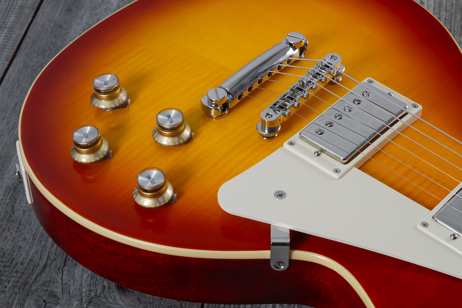 Epiphone Les Paul Standard 1960 Reissue Igc 2h Gibson Ht Rw - Tangerine Burst - Guitare Électrique Single Cut - Variation 9
