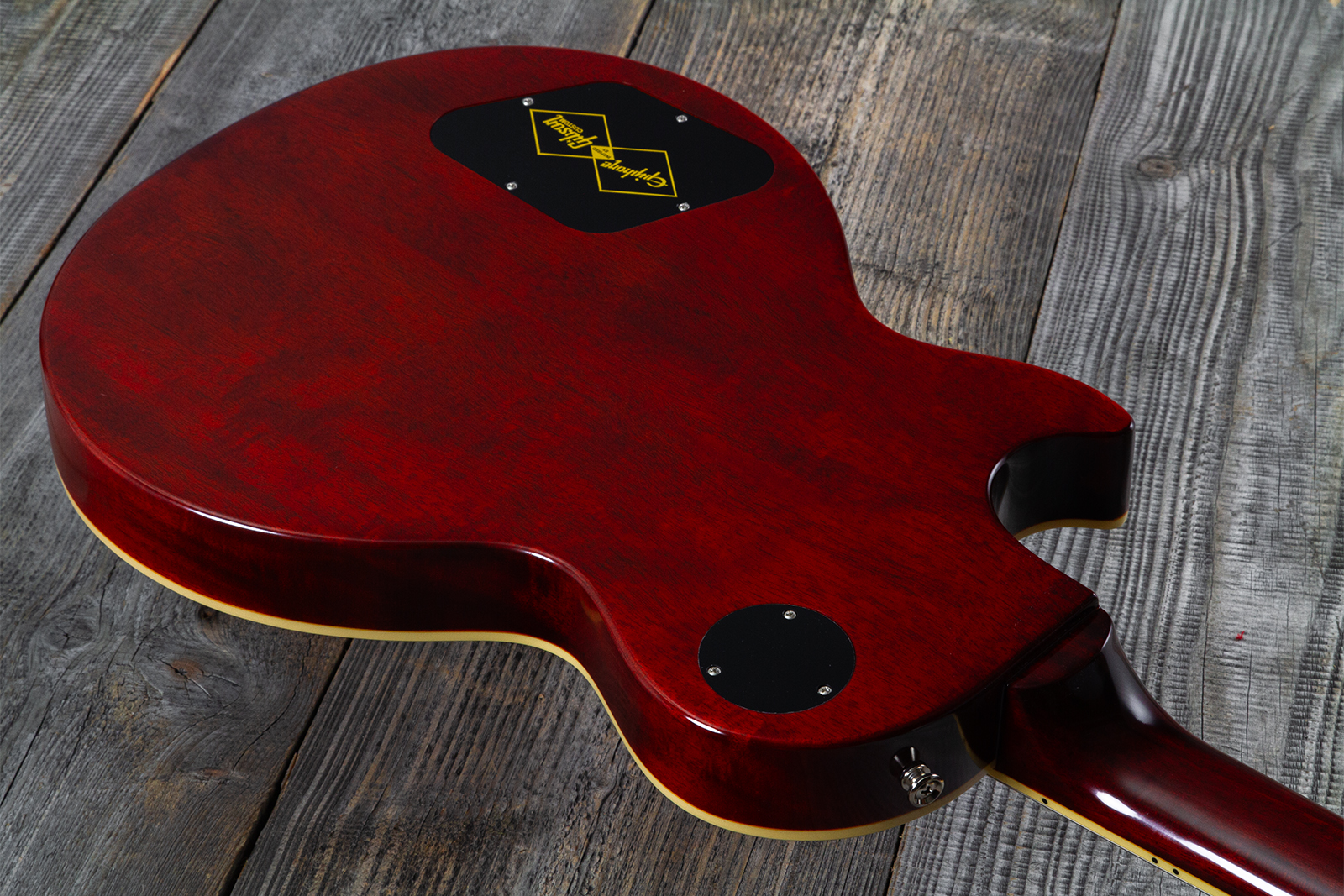 Epiphone Les Paul Standard 1960 Reissue Igc 2h Gibson Ht Rw - Tangerine Burst - Guitare Électrique Single Cut - Variation 13