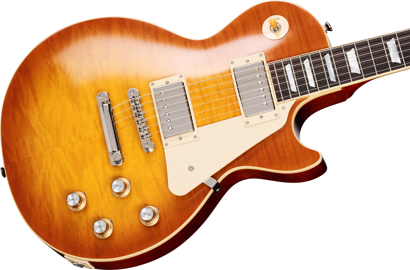 Epiphone Les Paul Standard 1960 Reissue Ins.by.g.c 2h Gibson Ht Rw - Iced Tea Burst - Guitare Électrique Single Cut - Variation 3