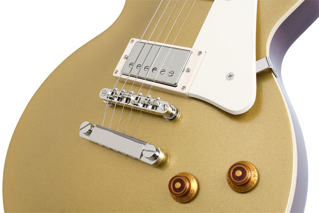 Epiphone Les Paul Standard Hh Ht Pf - Metallic Gold - Guitare Électrique Single Cut - Variation 2