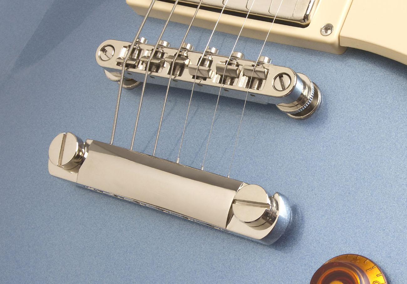 Epiphone Les Paul Standard Hh Ht Pf - Pelham Blue - Guitare Électrique Single Cut - Variation 2