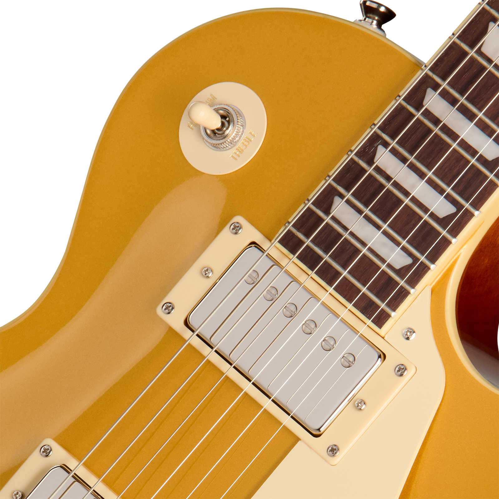Epiphone Les Paul Standard 50s Ibg Original 2h Ht Rw - Goldtop - Guitare Électrique Single Cut - Variation 2