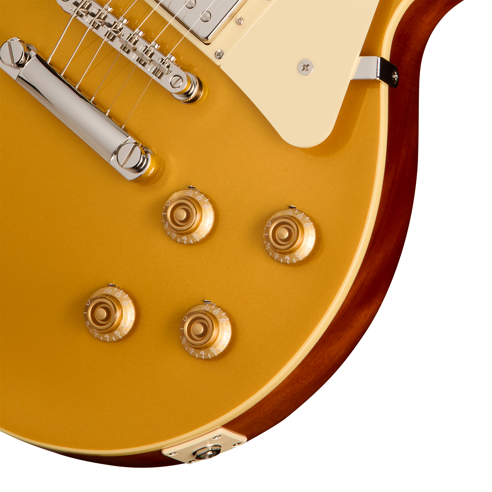 Epiphone Les Paul Standard 50s Ibg Original 2h Ht Rw - Goldtop - Guitare Électrique Single Cut - Variation 3