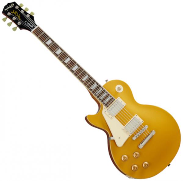 Guitare électrique solid body Epiphone Les Paul Standard 50s Gaucher - Metallic gold