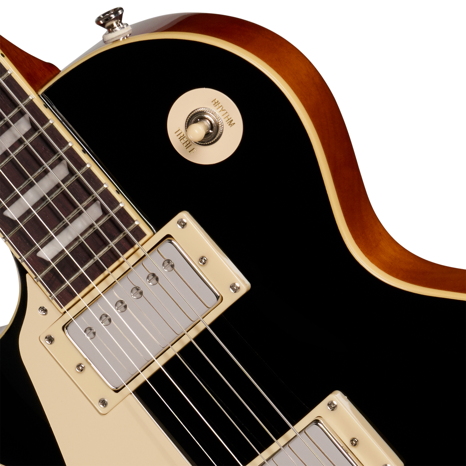 Epiphone Les Paul Standard 60s Lh Ibg Original Gaucher 2h Ht Rw - Ebony - Guitare Électrique Single Cut - Variation 2