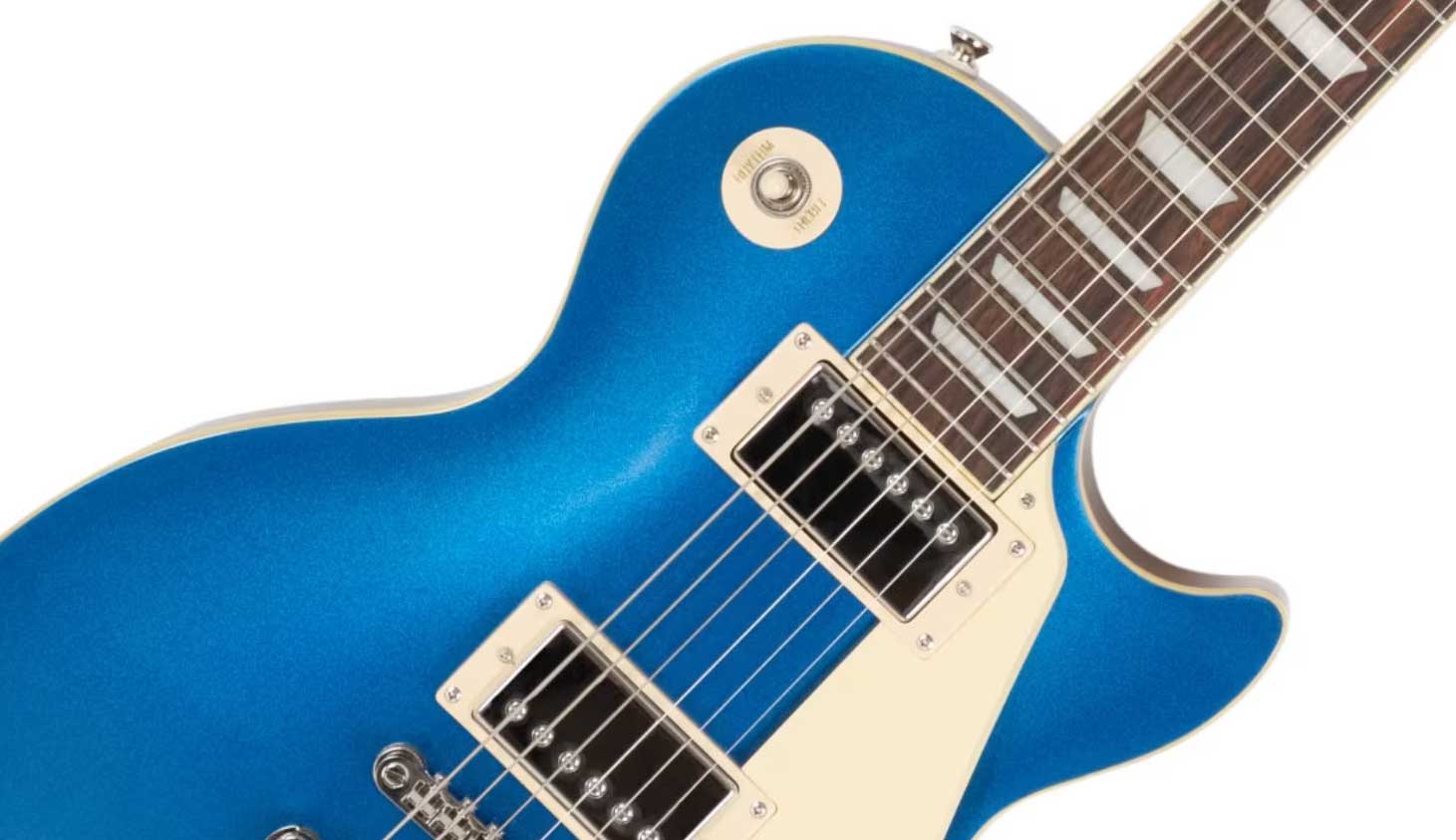 Epiphone Les Paul Standard 60s Ltd Ibg Original 2h Ht Lau - Candy Blue Metallic - Guitare Électrique Single Cut - Variation 2