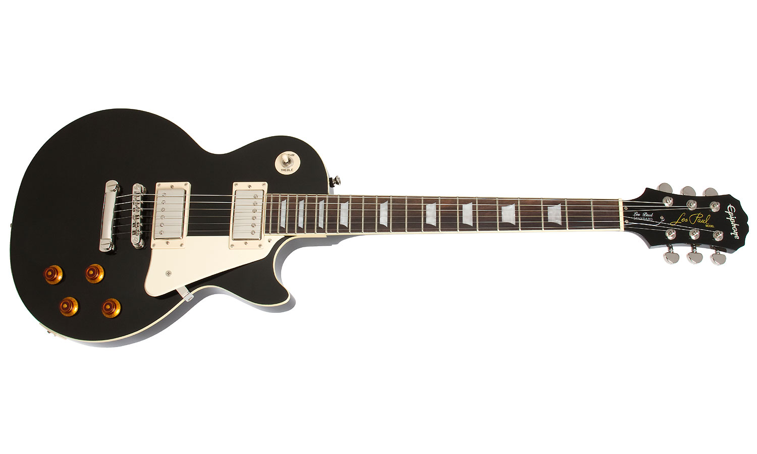 Epiphone Les Paul Standard 2018 Hh Ht Pf - Ebony - Guitare Électrique Single Cut - Variation 1