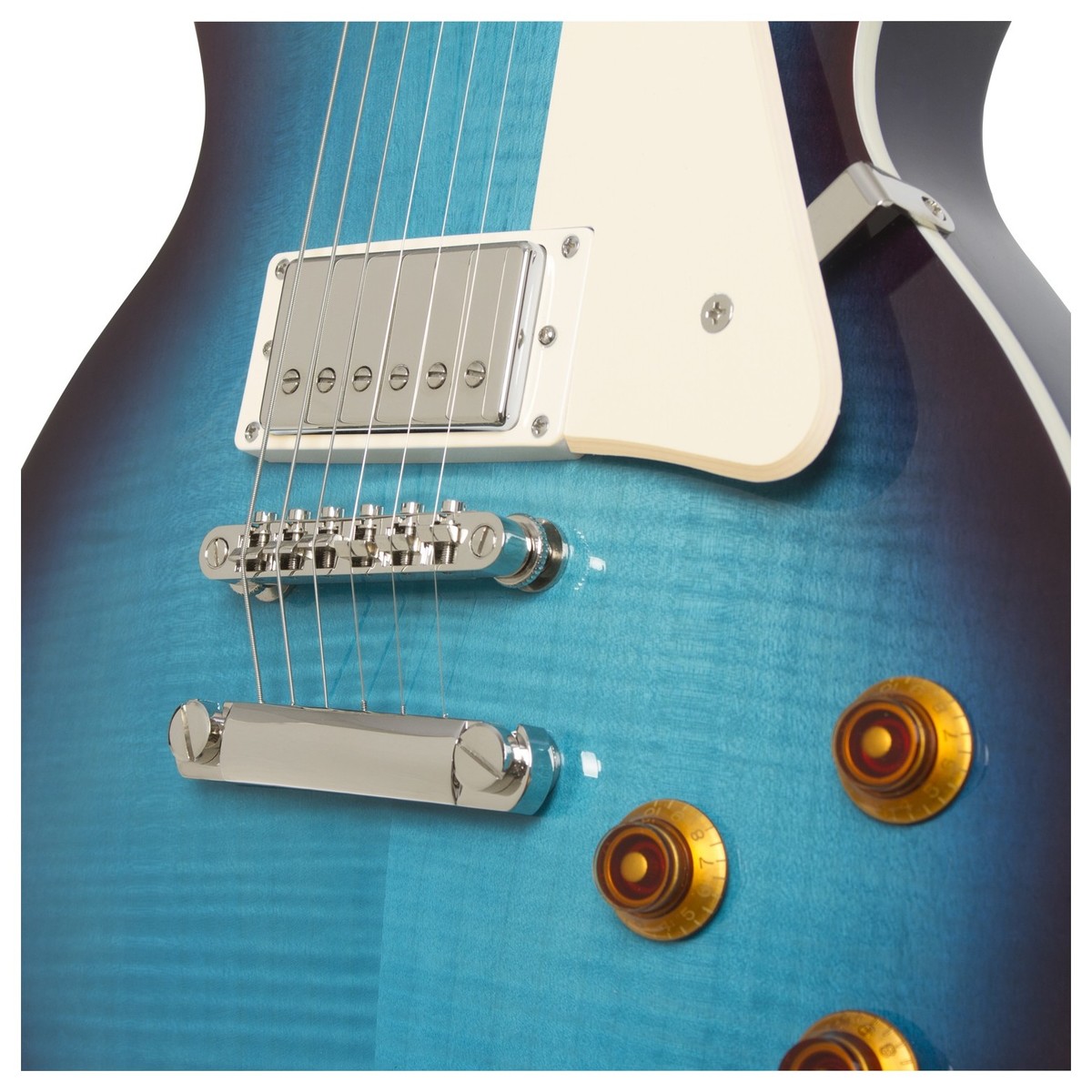 Epiphone Les Paul Standard Plus Top Pro Hh Ht Pf - Blueberry Burst - Guitare Électrique Single Cut - Variation 3
