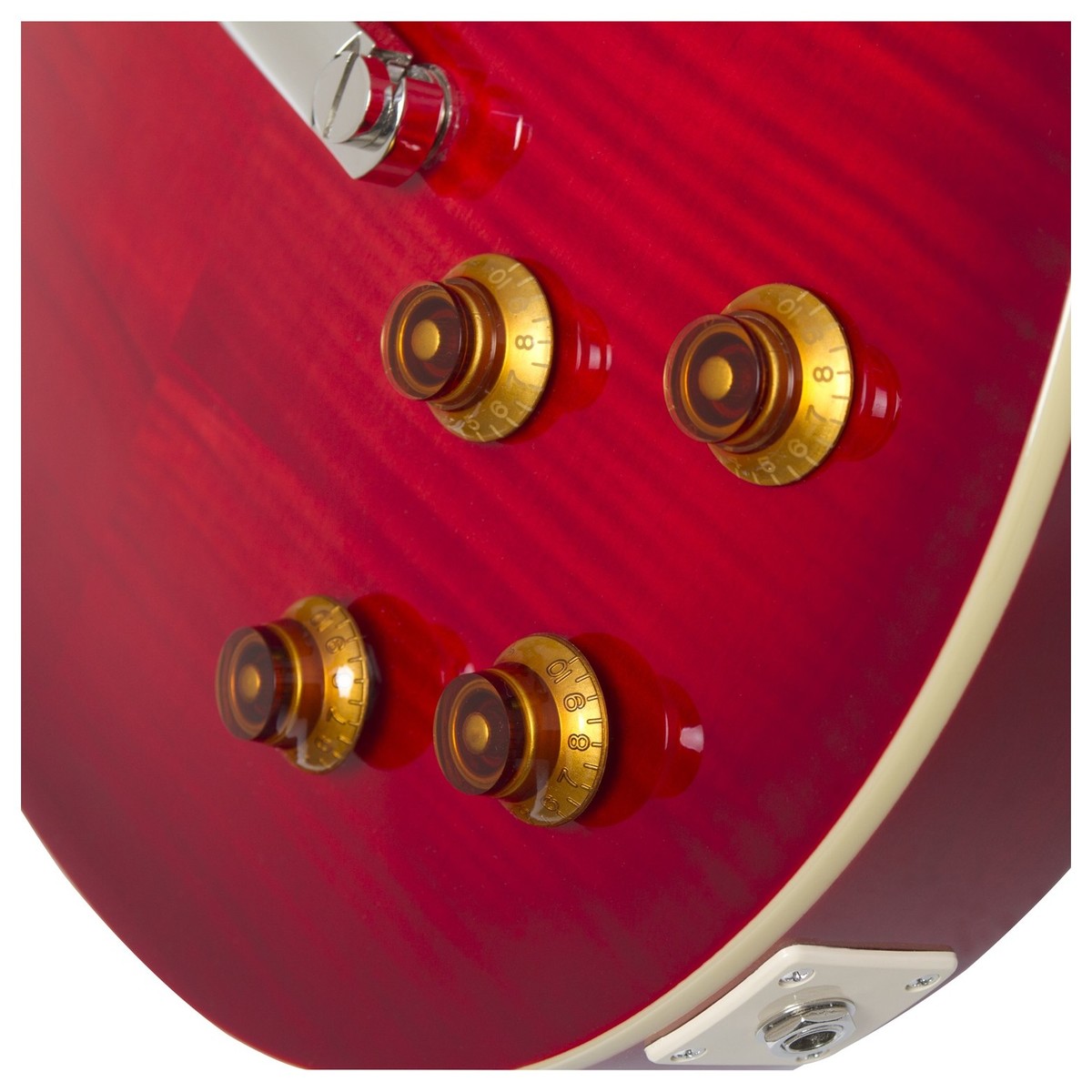 Epiphone Les Paul Standard Plus Top Pro Hh Ht Pf - Blood Orange - Guitare Électrique Single Cut - Variation 4