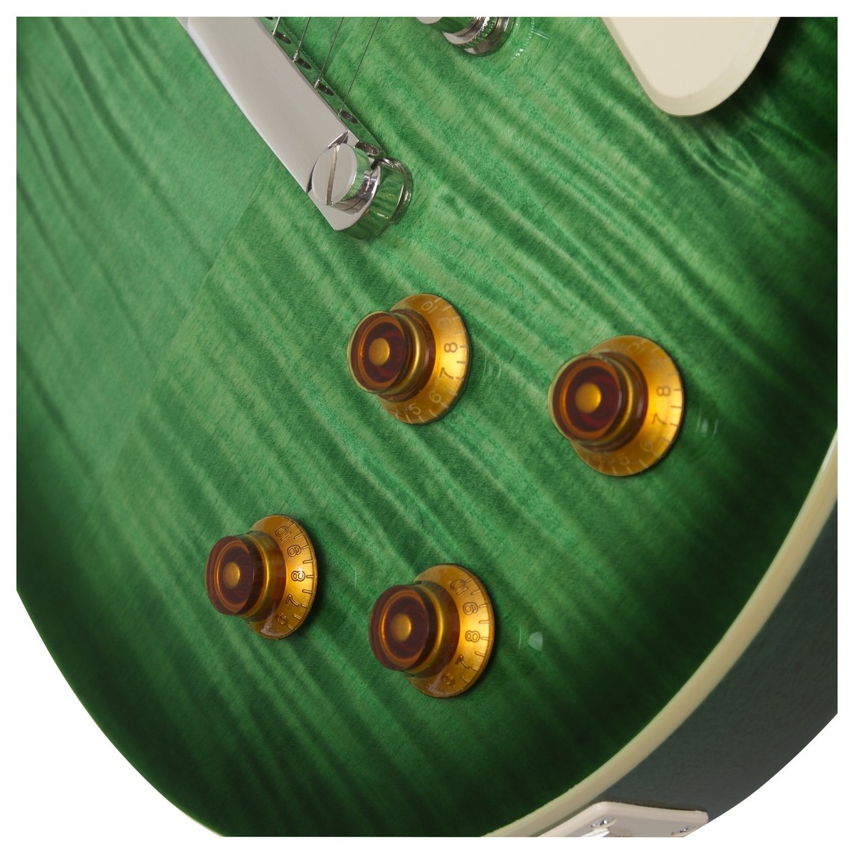 Epiphone Les Paul Standard Plus Top Pro 2018 Hh Ht Pf - Green Burst - Guitare Électrique Single Cut - Variation 4