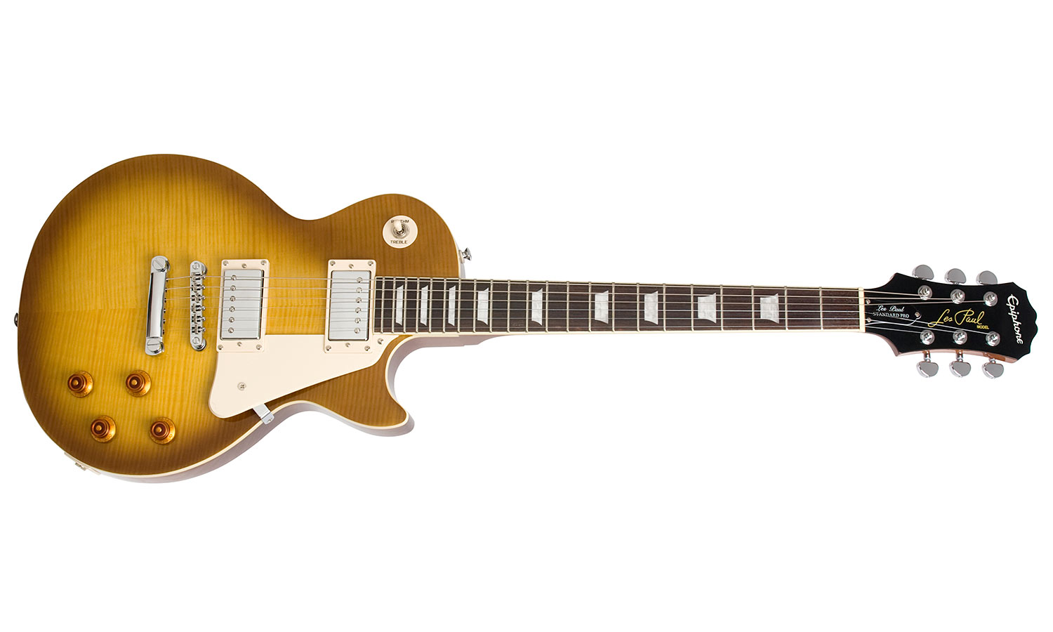 Epiphone Les Paul Standard Plus Top Pro Ch - Honey Burst - Guitare Électrique Single Cut - Variation 1