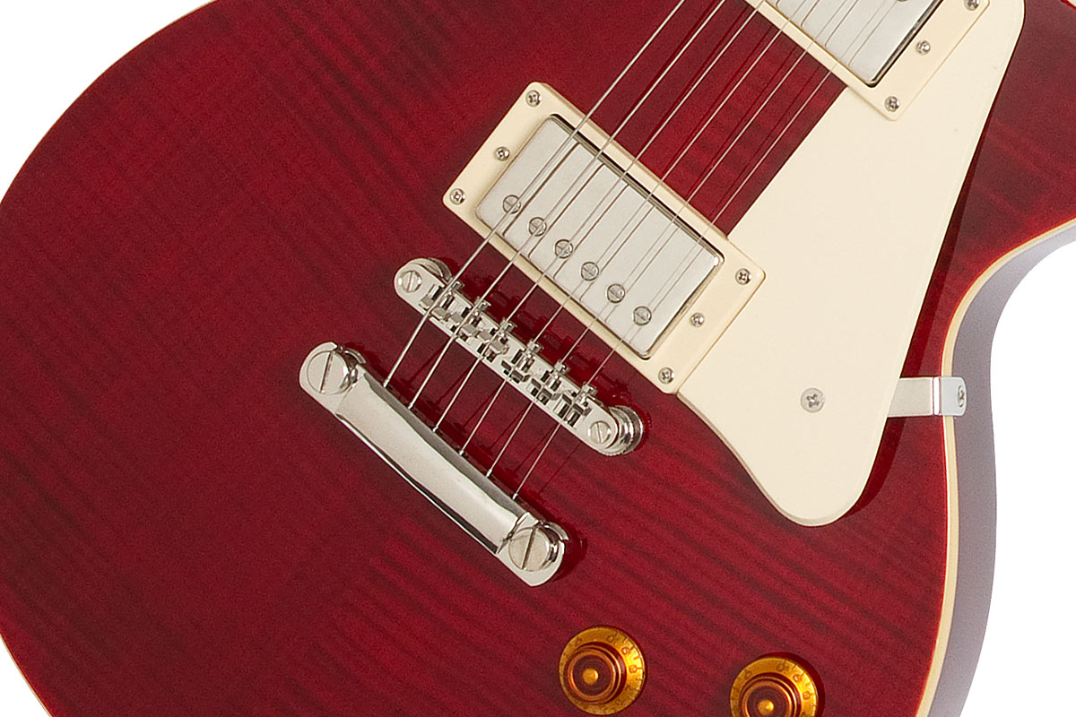 Epiphone Les Paul Standard Plus Top Pro Ch - Wine Red - Guitare Électrique Single Cut - Variation 3