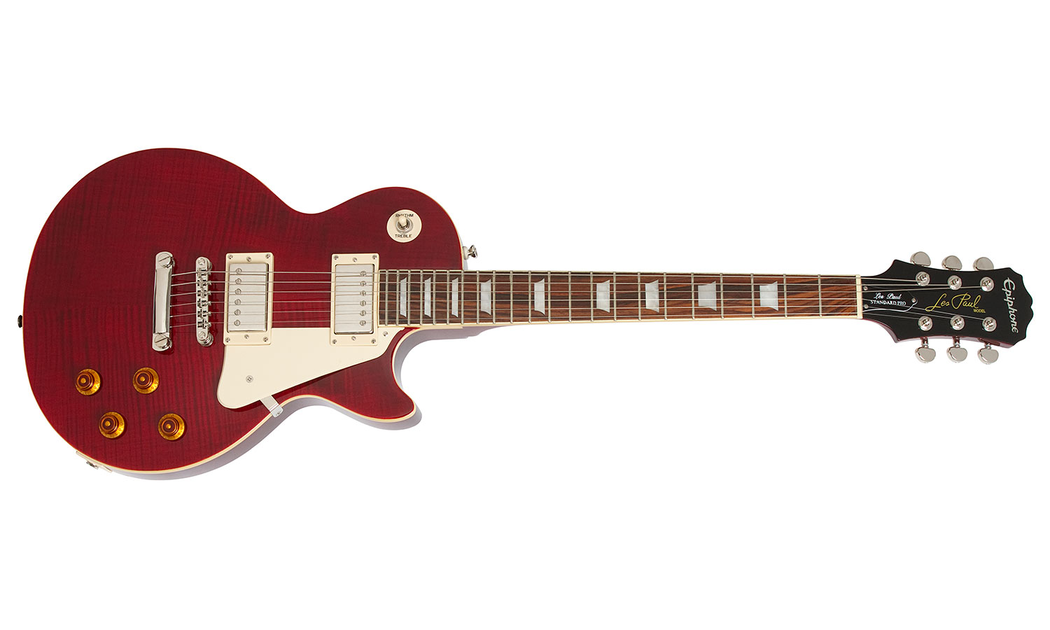 Epiphone Les Paul Standard Plus Top Pro Ch - Wine Red - Guitare Électrique Single Cut - Variation 1