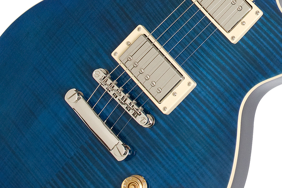 Epiphone Les Paul Tribute Plus Outfit Ch - Midnight Sapphire - Guitare Électrique Single Cut - Variation 3