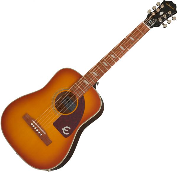 Epiphone Lil' Tex Travel Outfit +Bag - faded cherry Folk guitar