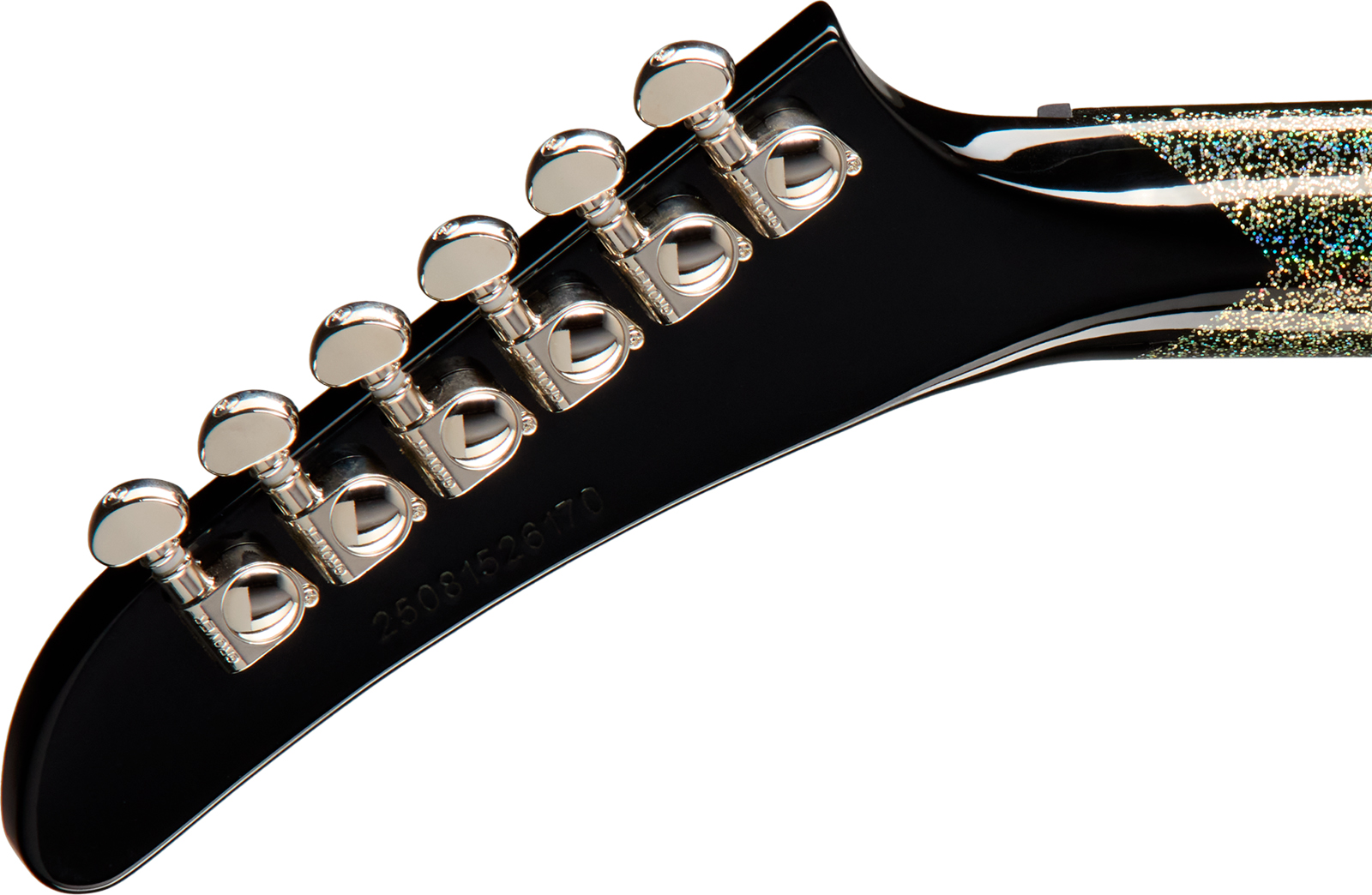 Epiphone Lzzy Hale Explorer Custom Signature 2h Ht Eb - Black Diamond Holographic Sparkle - Guitare Électrique MÉtal - Variation 5