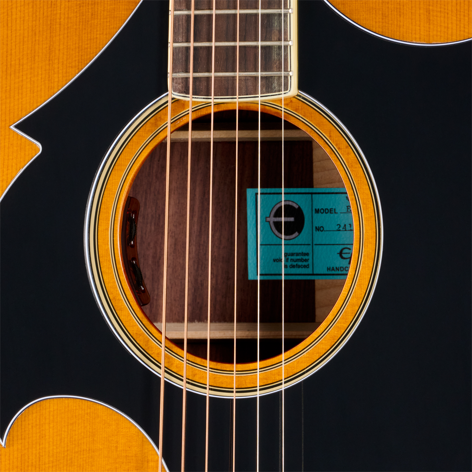 Epiphone Marcus King El Dorado Dreadnought Shsc Epicea Palissandre Rw - Antique Natural - Guitare Électrique 1/2 Caisse - Variation 4