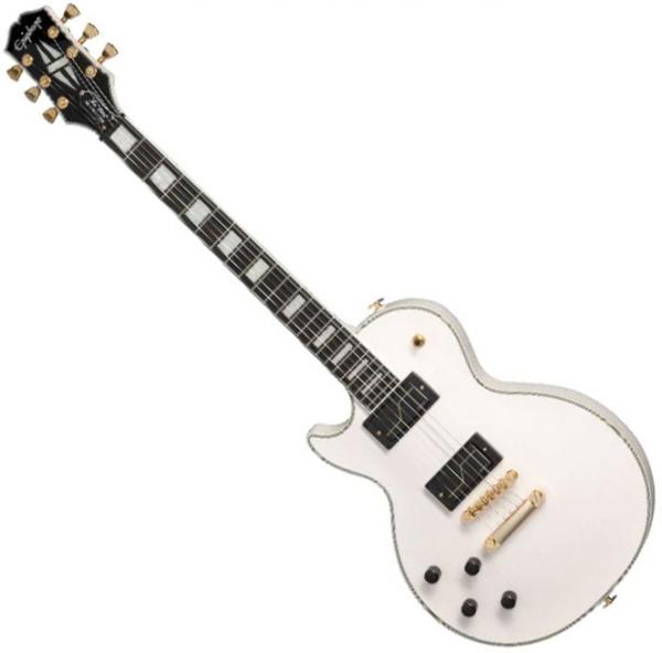 Guitare électrique solid body Epiphone Matt Heafy Les Paul Custom Origins LH - bone white