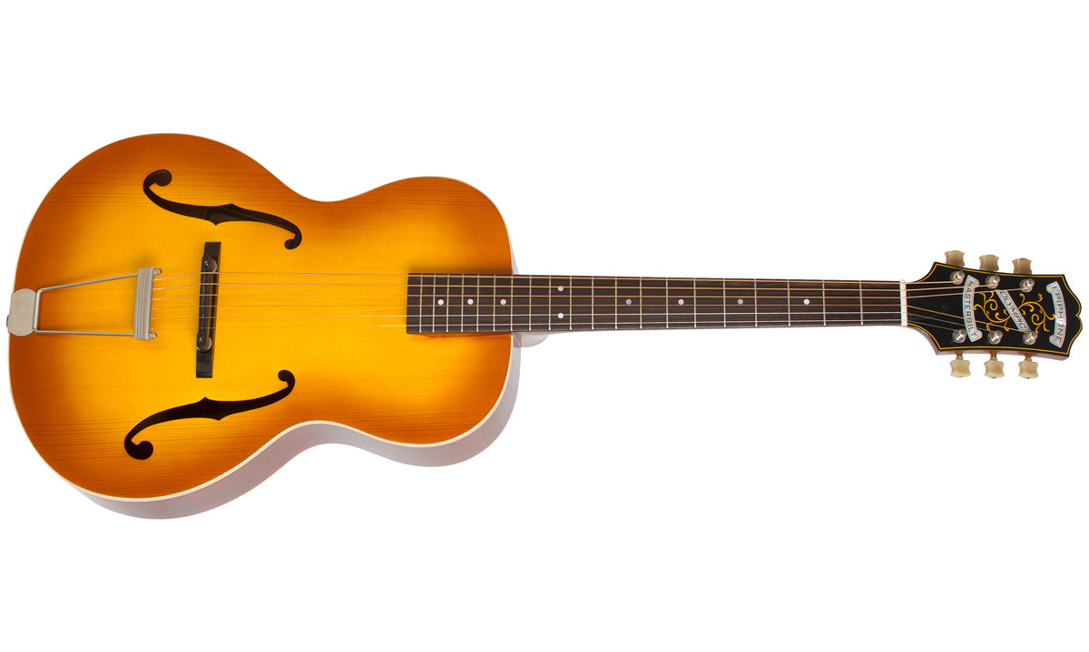 Epiphone Olympic Masterbilt Century Archtop Epicea Acajou 2016 - Honey Burst - Guitare Electro Acoustique - Variation 1