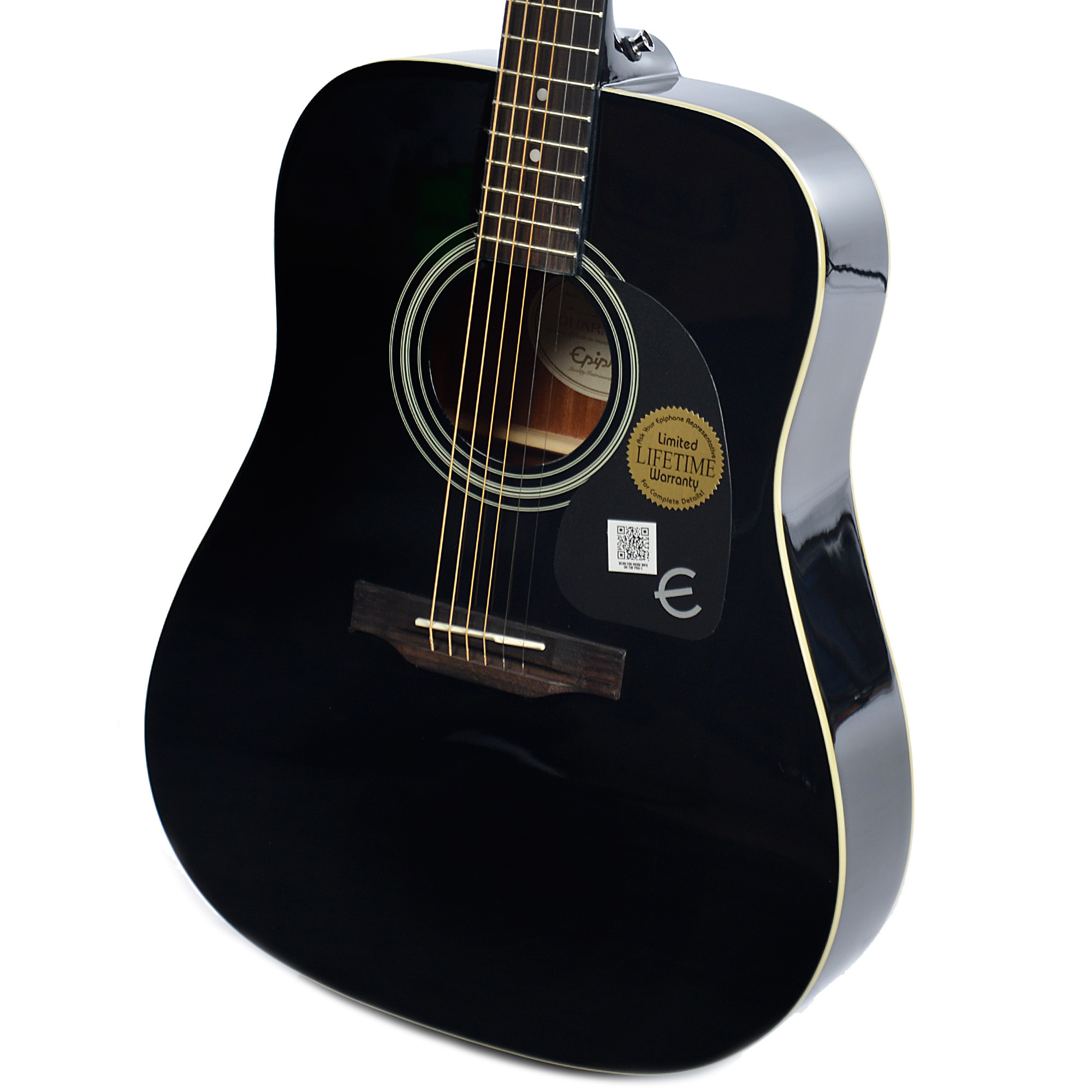 Epiphone Pro-1 Acoustic Dreadnought Epicea Acajou - Ebony - Guitare Acoustique - Variation 3